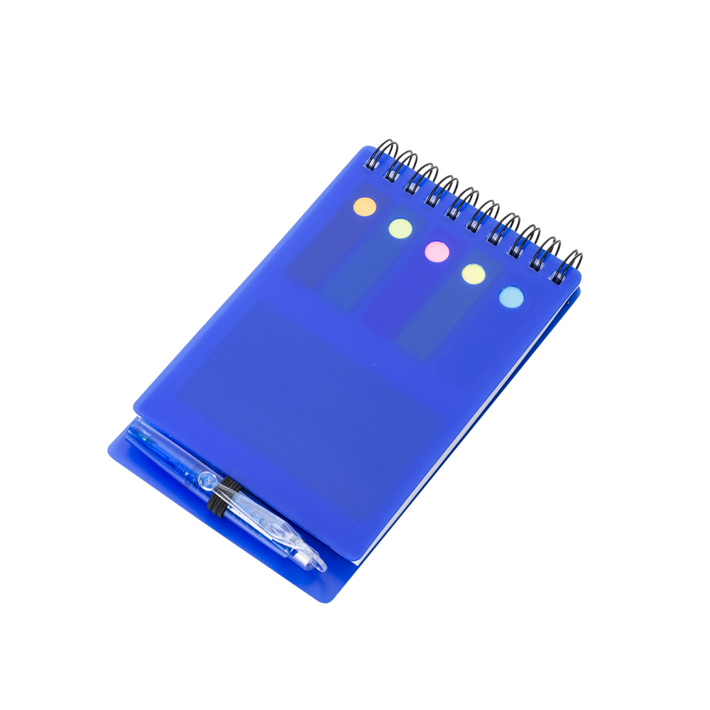 Bloco de Anotações com Autoadesivos e Caneta