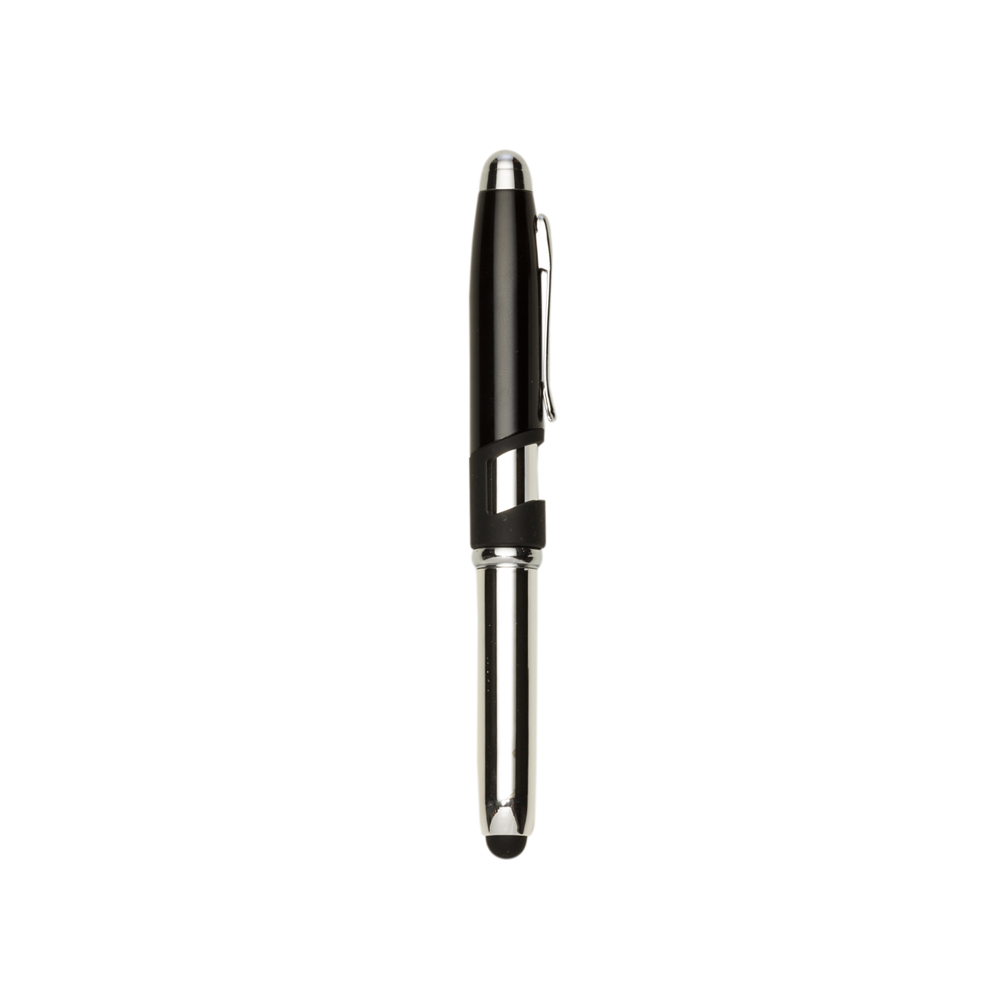 Mini Caneta Semi-Metal Touch com Suporte