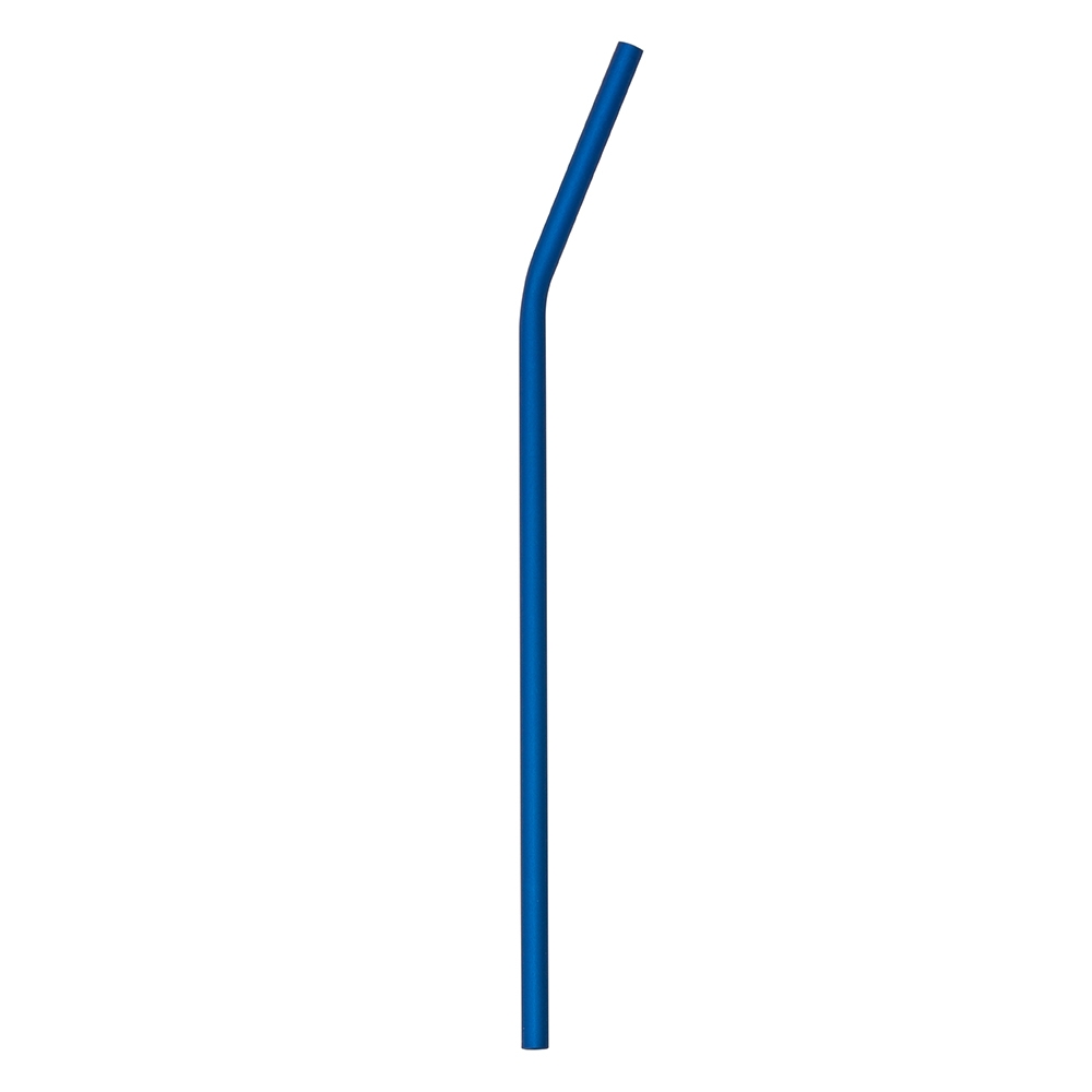 Canudo Curvado 218mm Alumínio