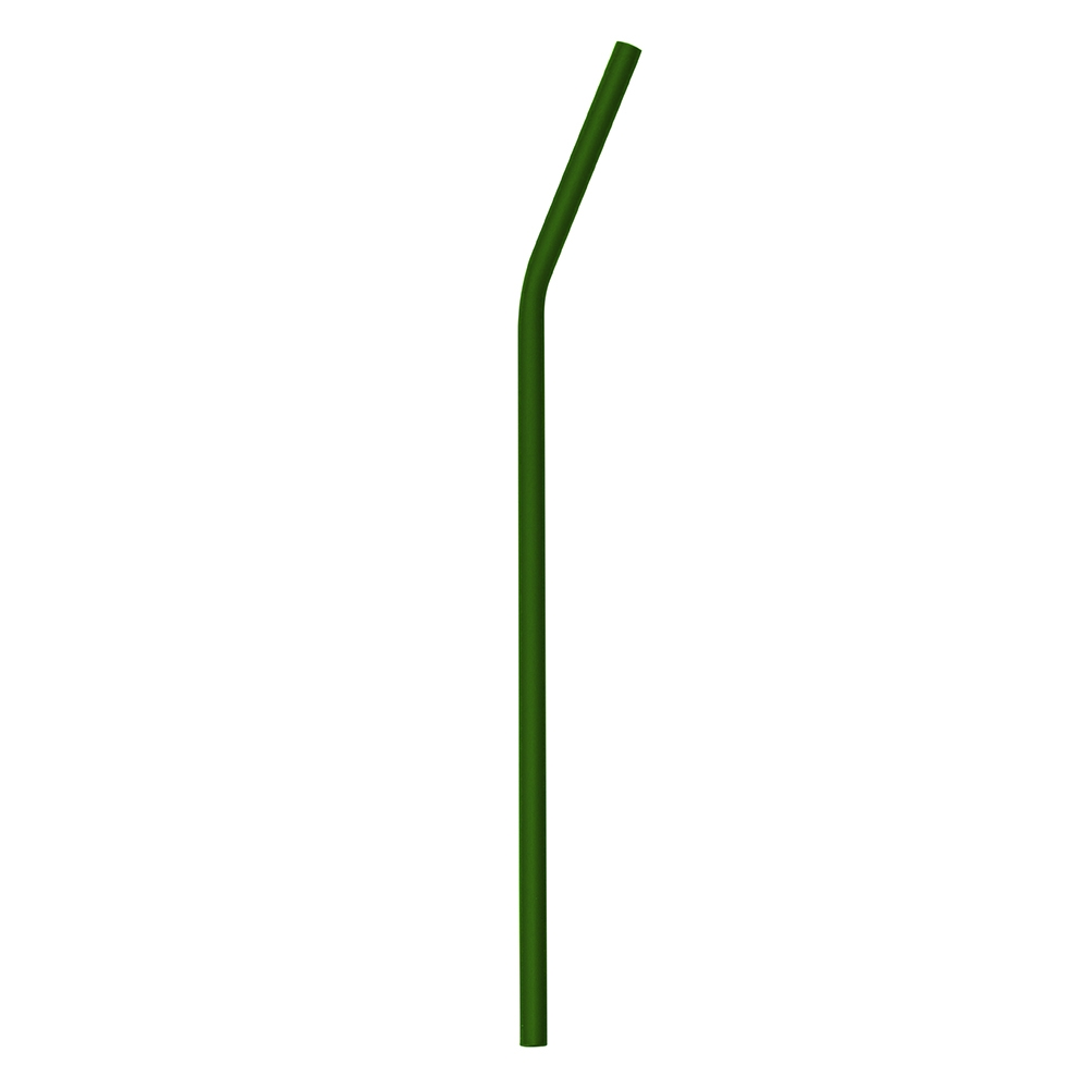 Canudo Curvado 218mm Alumínio