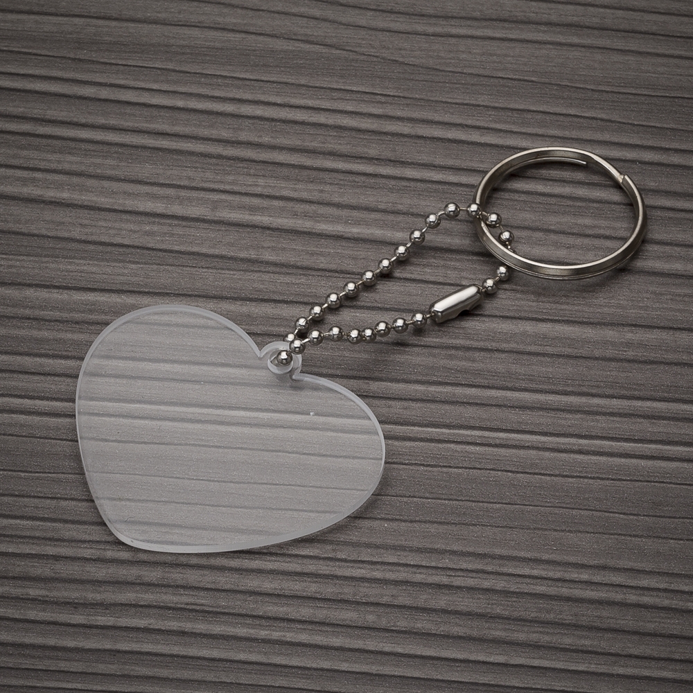Chaveiro Plástico Coração
