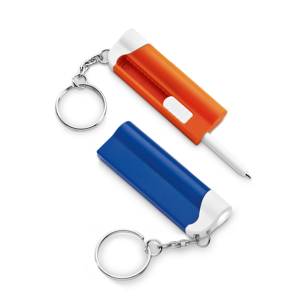 Chaveiro caneta com led