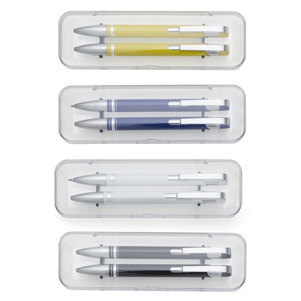 Conjunto Caneta e Lapiseira Semi-Metal