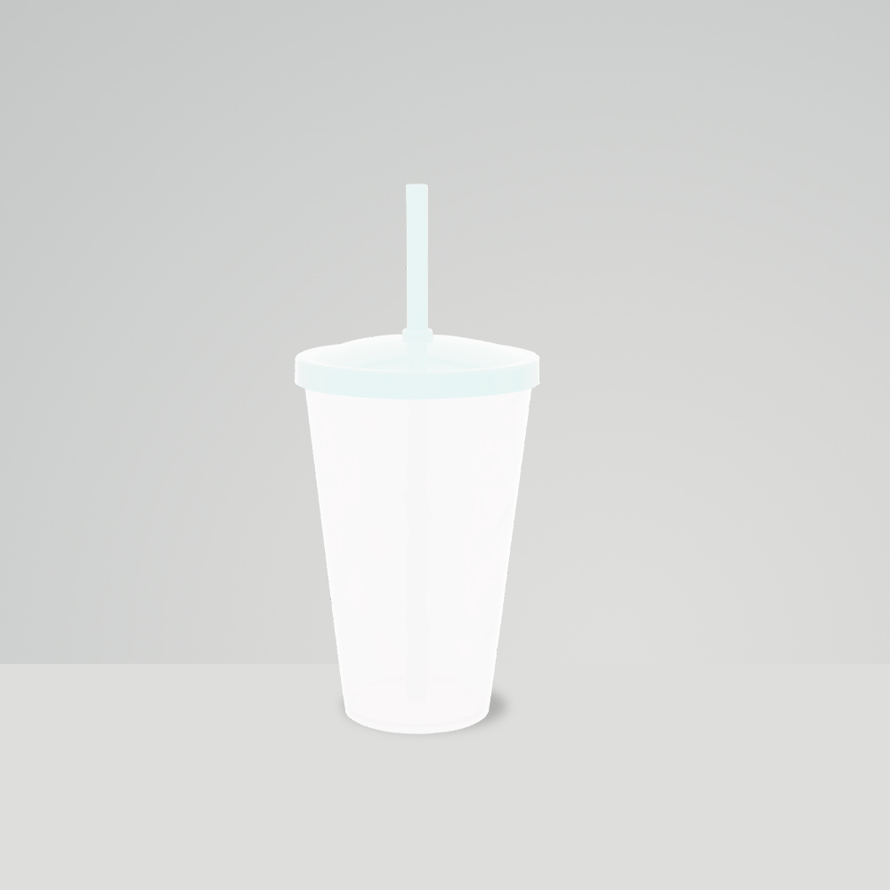 Copo c/Canudo 550ml Leitoso