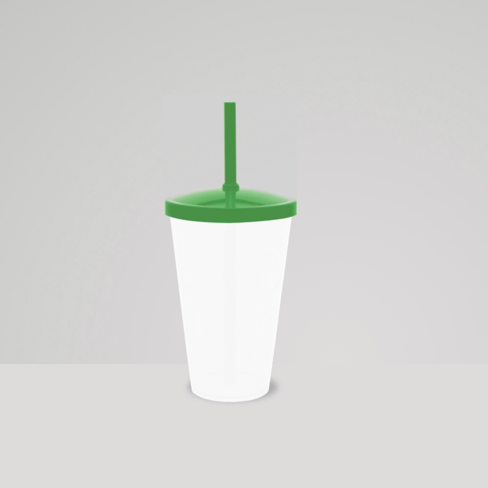 Copo c/Canudo 550ml Leitoso