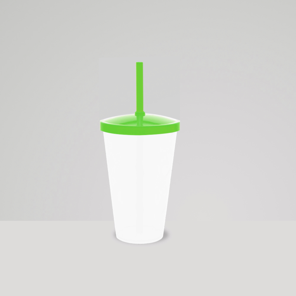 Copo c/Canudo 550ml Leitoso