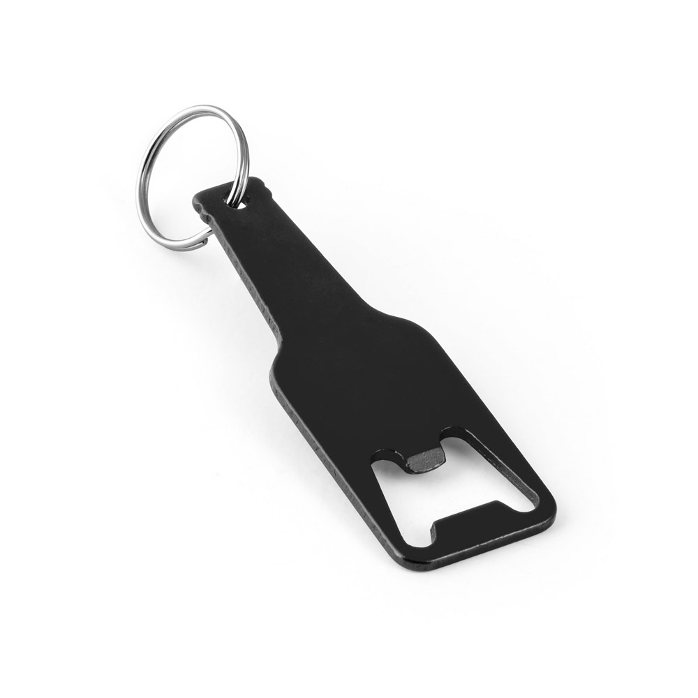 Chaveiro em alumínio com abridor de garrafas