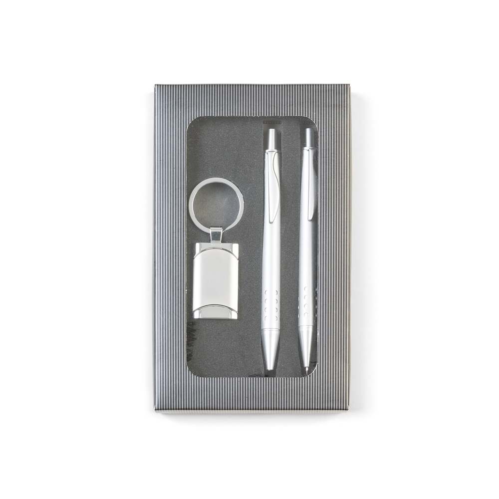 Kit caneta Lapiseira metal e Chaveiro