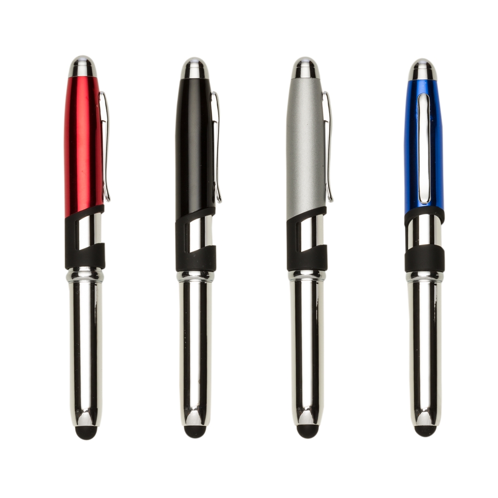 Mini Caneta Semi-Metal Touch com Suporte