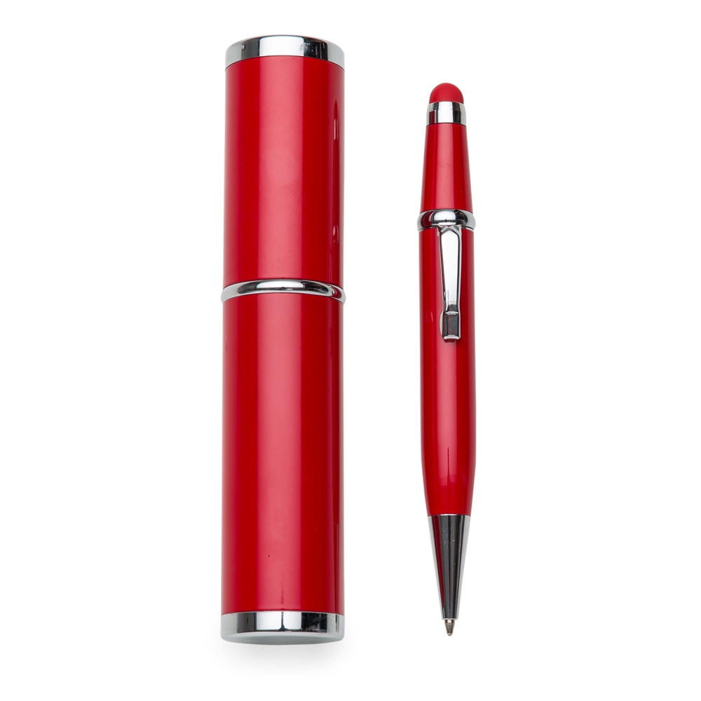 Mini Caneta Semi-Metal com Estojo
