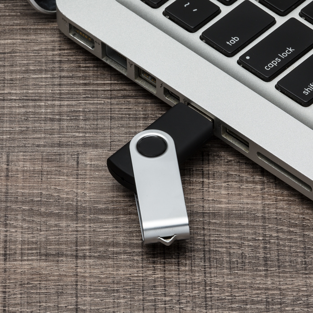 Pen Drive Giratório Metálico 4 GB